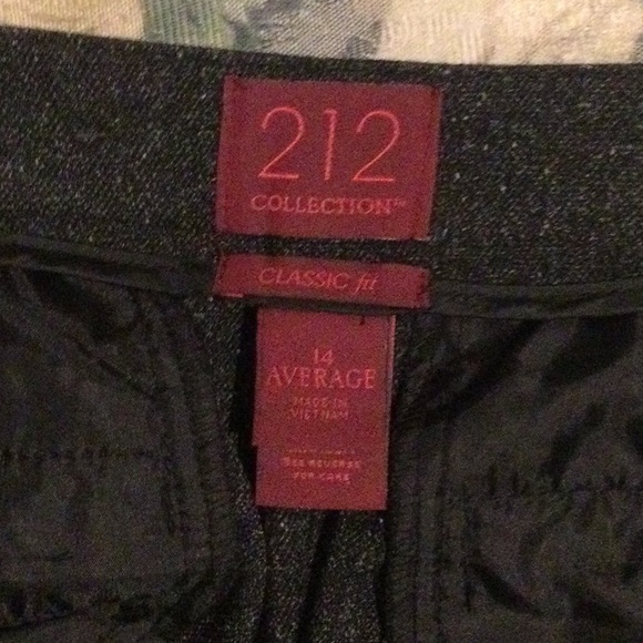 Dark heathered gray trousers, slimming flat front - Picture 6 of 7